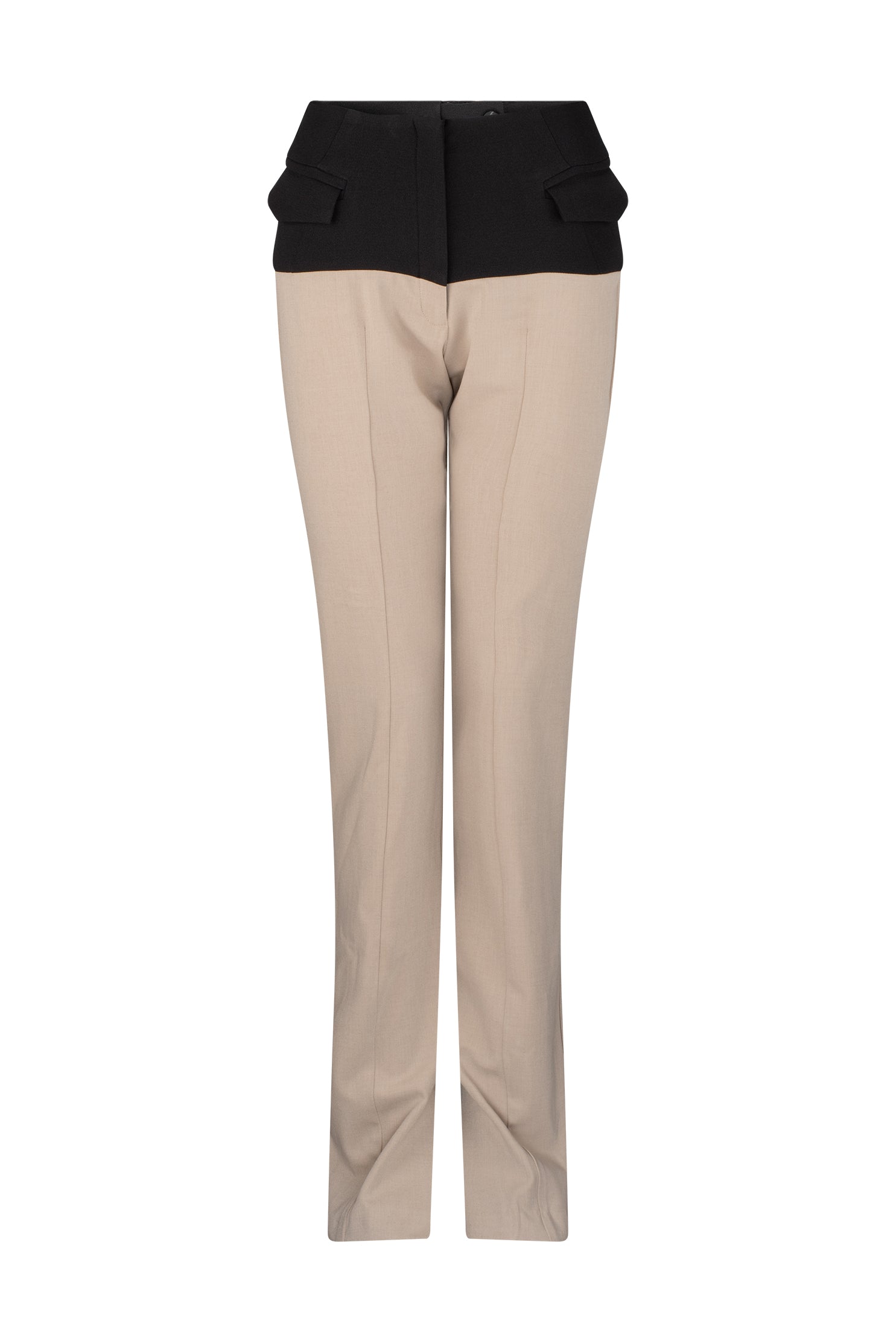 TWO TONE V-BACK STRAIGHT PANT