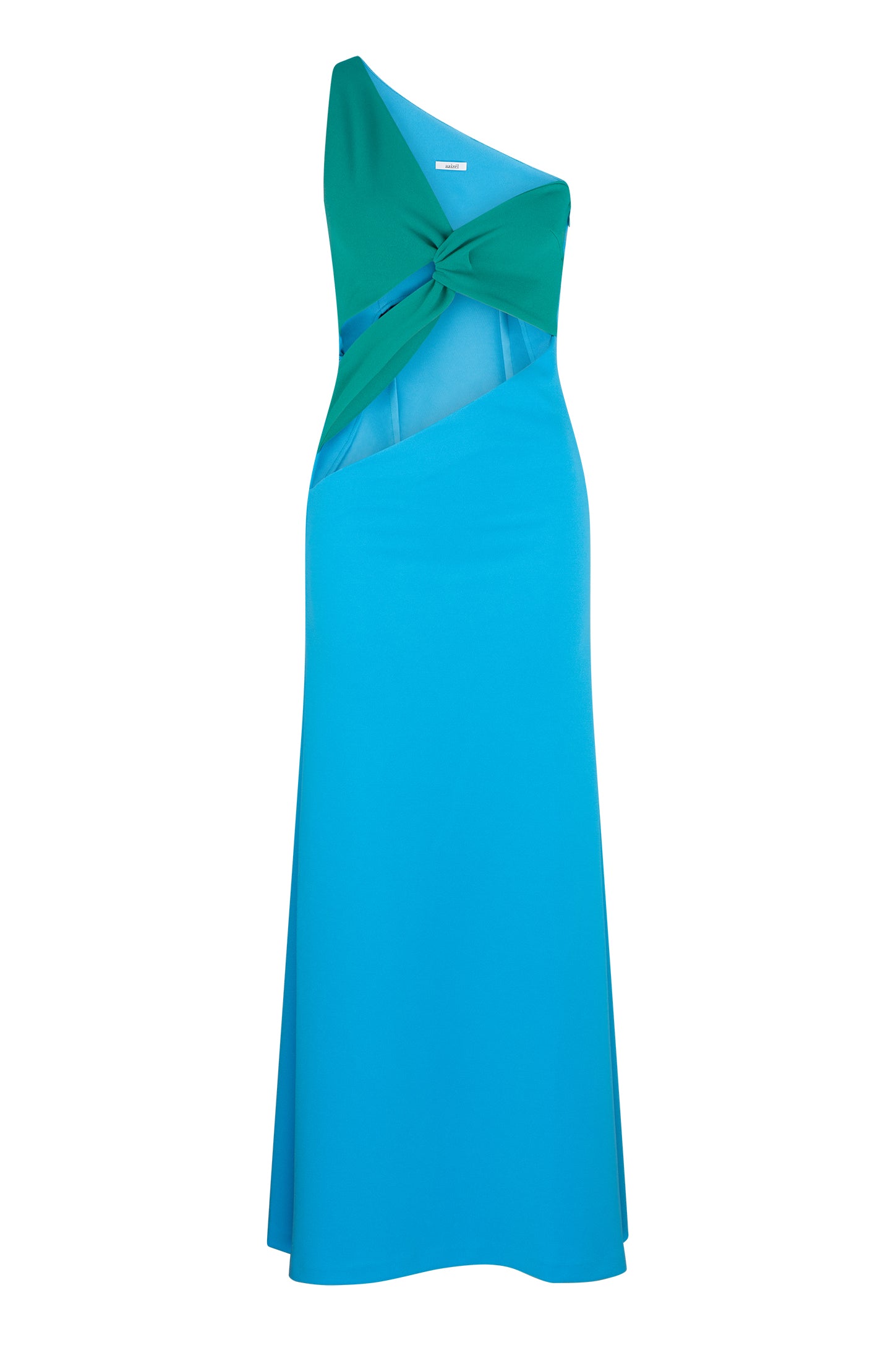 CUT OUT ONE SHOULDER MAXI DRESS